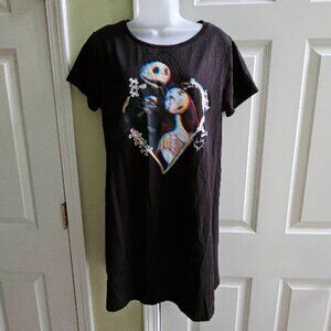 Disney Parks The Nightmare Before Christmas Jack & Sally Long T-Shirt Dress